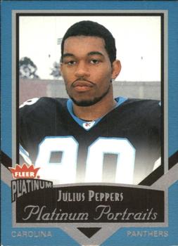 2002 Fleer Platinum - Portraits #20 PP Julius Peppers Front