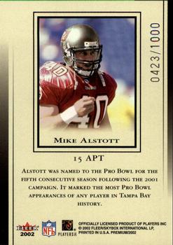2002 Fleer Premium - All-Pro Team #15 APT Mike Alstott Back