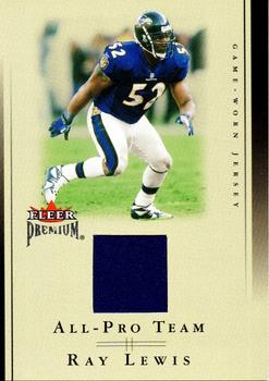 2002 Fleer Premium - All-Pro Team Jerseys #NNO Ray Lewis Front