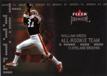 2002 Fleer Premium - All-Rookie Team #2 AR William Green Front
