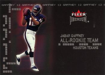 2002 Fleer Premium - All-Rookie Team #12 AR Jabar Gaffney Front