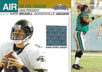 2002 Fleer Showcase - Air to the Throne Jerseys #NNO Mark Brunell Front