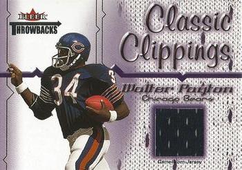 2002 Fleer Throwbacks - Classic Clippings #NNO Walter Payton Front