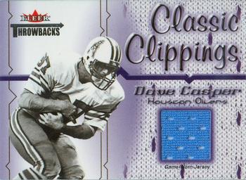 2002 Fleer Throwbacks - Classic Clippings #NNO Dave Casper Front
