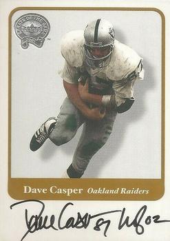 2002 Fleer Throwbacks - Greats of the Game Autographs #NNO Dave Casper Front