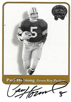 2002 Fleer Throwbacks - Greats of the Game Autographs #NNO Paul Hornung Front