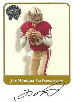 2002 Fleer Throwbacks - Greats of the Game Autographs #NNO Joe Montana Front