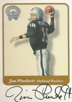 2002 Fleer Throwbacks - Greats of the Game Autographs #NNO Jim Plunkett Front