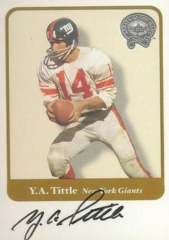 2002 Fleer Throwbacks - Greats of the Game Autographs #NNO Y.A. Tittle Front