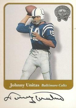 2002 Fleer Throwbacks - Greats of the Game Autographs #NNO Johnny Unitas Front