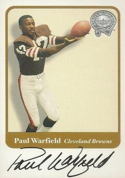 2002 Fleer Throwbacks - Greats of the Game Autographs #NNO Paul Warfield Front