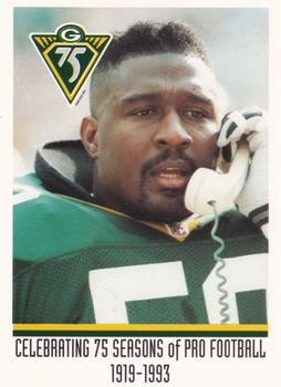 1993 Green Bay Packers Police - No Sponsor #16 Johnny Holland Front