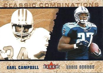2002 Fleer - Classic Combinations Hobby #3 CC Earl Campbell / Eddie George Front