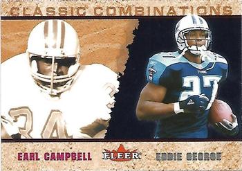 2002 Fleer - Classic Combinations Retail #3 CC Earl Campbell / Eddie George Front