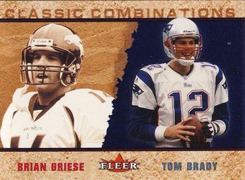 2002 Fleer - Classic Combinations Retail #7 CC Brian Griese / Tom Brady Front