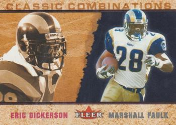 2002 Fleer - Classic Combinations Retail #22 CC Eric Dickerson / Marshall Faulk Front