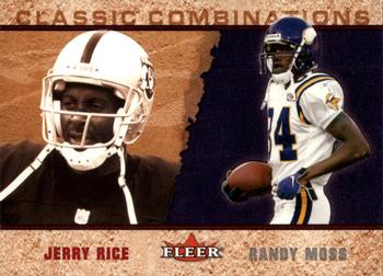 2002 Fleer - Classic Combinations Retail #34 CC Jerry Rice / Randy Moss Front