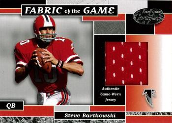 2002 Leaf Certified - Fabric of the Game #FG 28 Steve Bartkowski Front