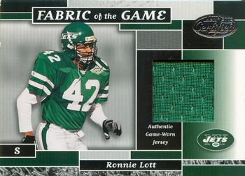 2002 Leaf Certified - Fabric of the Game #FG 34 Ronnie Lott Front