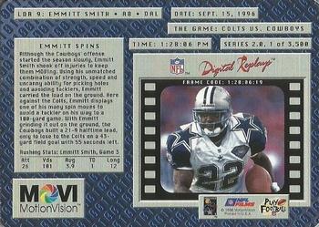 1996 Motion Vision - Limited Digital Replays #LDR9 Emmitt Smith Back
