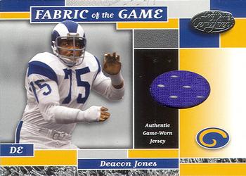 2002 Leaf Certified - Fabric of the Game Team Logos #FG 7 Deacon Jones Front