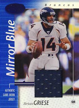 2002 Leaf Certified - Mirror Blue Materials #23 Brian Griese Front