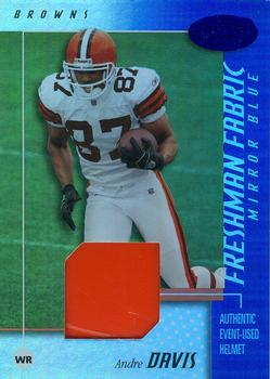 2002 Leaf Certified - Mirror Blue Materials #108 Andre Davis Front