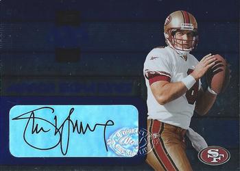 2002 Leaf Certified - Mirror Blue Signatures #MS-8 Steve Young Front