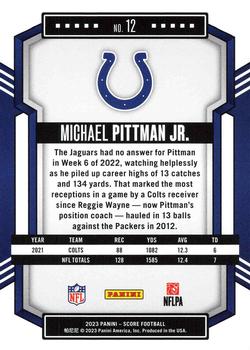 2023 Score #12 Michael Pittman Jr. Back