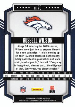2023 Score #70 Russell Wilson Back