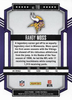 2023 Score #118 Randy Moss Back
