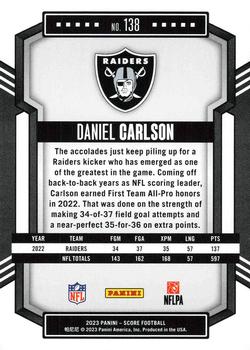 2023 Score #138 Daniel Carlson Back