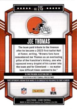 2023 Score #215 Joe Thomas Back