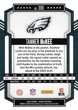 2023 Score #306 Tanner McKee Back