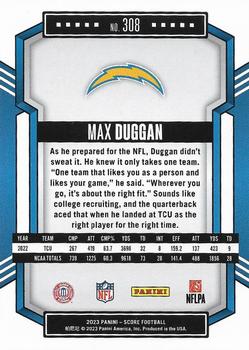 2023 Score #308 Max Duggan Back