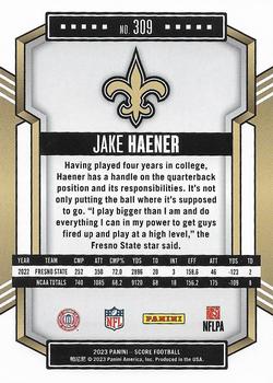 2023 Score #309 Jake Haener Back