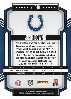 2023 Score #349 Josh Downs Back