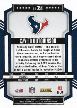 2023 Score #356 Xavier Hutchinson Back