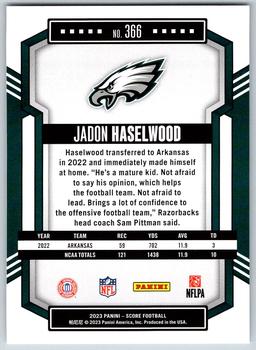 2023 Score #366 Jadon Haselwood Back