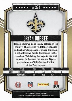 2023 Score #371 Bryan Bresee Back