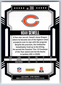 2023 Score #396 Noah Sewell Back
