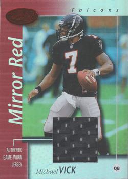 2002 Leaf Certified - Mirror Red Materials #3 Michael Vick Front