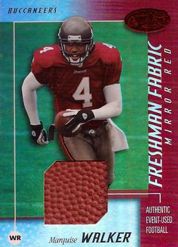 2002 Leaf Certified - Mirror Red Materials #130 Marquise Walker Front