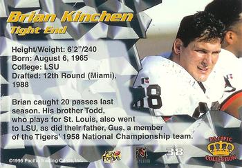 1996 Pacific #38 Brian Kinchen Back