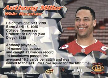 1996 Pacific #121 Anthony Miller Back