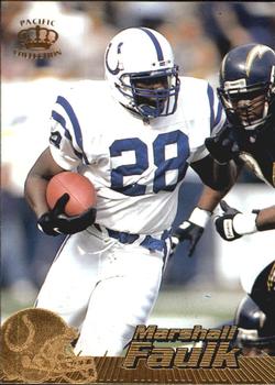 1996 Pacific #185 Marshall Faulk Front