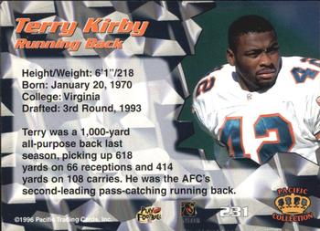1996 Pacific #231 Terry Kirby Back