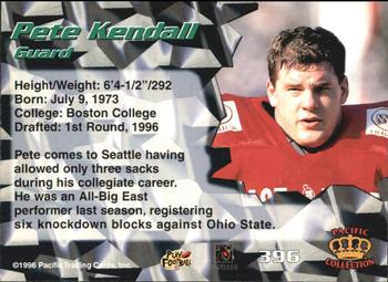 1996 Pacific #396 Pete Kendall Back