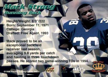 1996 Pacific #405 Mack Strong Back