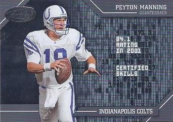 2002 Leaf Certified - Certified Skills #CS-4 Peyton Manning Front